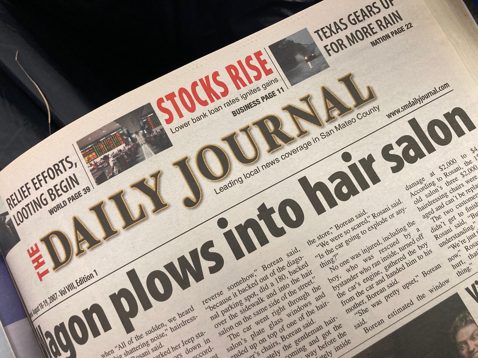 San Mateo Daily Journal: 2007